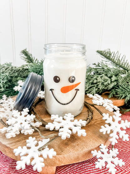 Snowman Candle