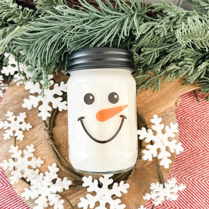 Snowman Candle