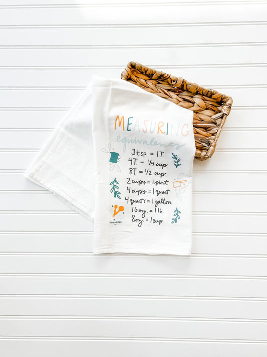 Measuring Equivalents Tea Towel