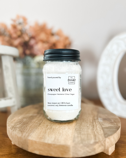Valentines Day Collection - Mason Jar Candles